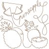 Free Motion Fruits 12 Machine Embroidery Designs - Image 5