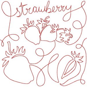 Free Motion Fruits 12 Machine Embroidery Designs