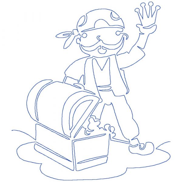 Free Motion Pirates 10 Machine Embroidery Designs in 8 sizes