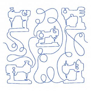 Free Motion Sewing Blocks 12 Machine Embroidery Designs