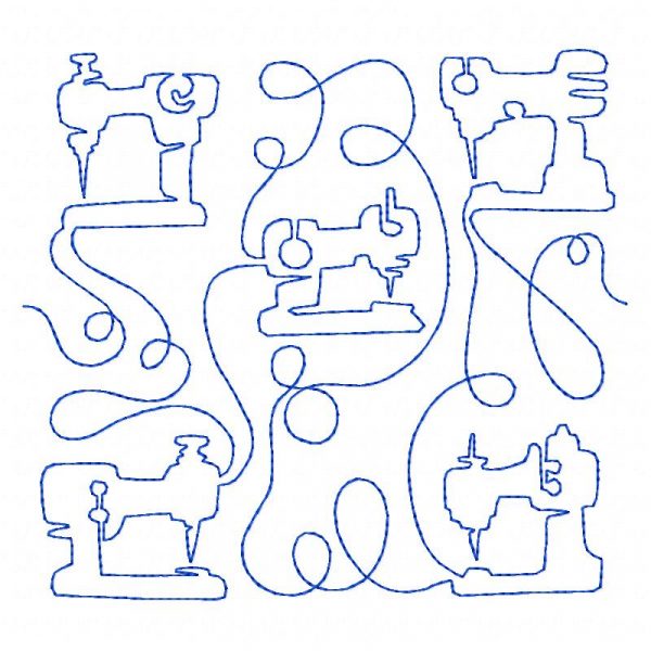 Free Motion Sewing Blocks 12 Machine Embroidery Designs