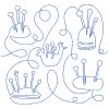 Free Motion Sewing Sayings Blocks 12 Machine Embroidery Designs - Image 2