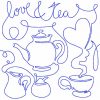 Free Motion Tea Time 12 Machine Embroidery Designs - Image 8