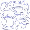 Free Motion Tea Time 12 Machine Embroidery Designs - Image 2