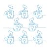 Free Motion Winter Time 12 Machine Embroidery Designs - Image 2