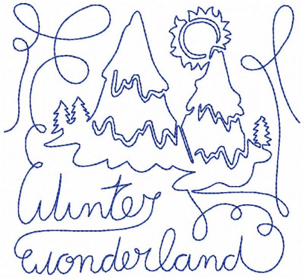 Free Motion Winter Blocks 12 Machine Embroidery Designs