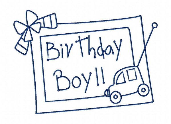 Happy Birthday Boy 10 Machine Embroidery Designs