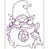Halloween Gnome Girls 10 Machine Embroidery Designs - Image 3