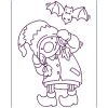 Halloween Gnome Girls 10 Machine Embroidery Designs - Image 6