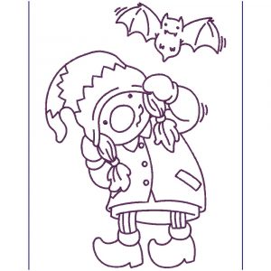 Halloween Gnome Girls 10 Machine Embroidery Designs