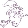 Halloween Gnome Girls 10 Machine Embroidery Designs - Image 8