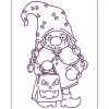 Halloween Gnome Girls 10 Machine Embroidery Designs - Image 11
