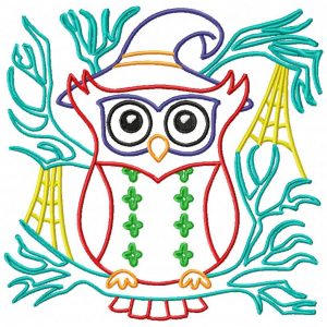 Halloween Owl Blocks 12 Machine Embroidery Designs