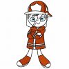 Lovely Swirly Firefighters - 10 Machine Embroidery Designs - Image 9