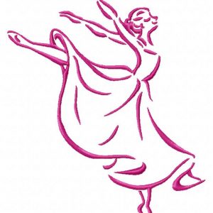 Outline Ballet 10 Machine Embroidery Designs