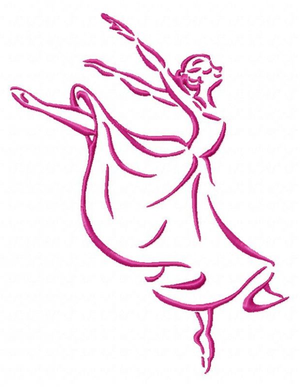 Outline Ballet 10 Machine Embroidery Designs