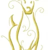 Outline Christmas Reindeers 10 Machine Embroidery Designs - Image 4