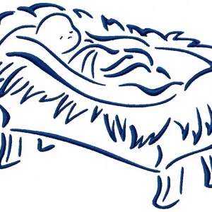 Outline Christmas Nativity Time 10 Machine Embroidery Designs