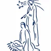 Outline Christmas Nativity Time 10 Machine Embroidery Designs - Image 11