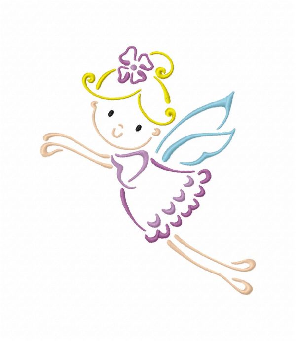 Outline Fairies 2 10 Machine Embroidery Designs