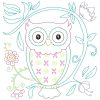 Owls & Flowers Blocks 12 Machine Embroidery Designs - Image 11