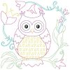 Owls & Flowers Blocks 12 Machine Embroidery Designs - Image 12