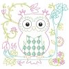 Owls & Flowers Blocks 12 Machine Embroidery Designs - Image 3