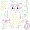 Owls & Flowers Blocks 12 Machine Embroidery Designs - Image 4