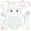 Owls & Flowers Blocks 12 Machine Embroidery Designs - Image 6