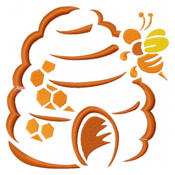Outline Little Bee 14 Machine Embroidery Designs