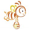 Outline Little Bee 14 Machine Embroidery Designs - Image 10