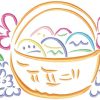 Outline Little Easter 16 Machine Embroidery Designs - Image 12