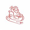 Outline Santa 10 Machine Embroidery Designs - Image 3