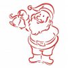 Outline Santa 10 Machine Embroidery Designs - Image 2