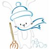 Outline Winter Animals 10 Machine Embroidery Designs - Image 3
