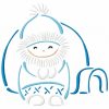 Outline Winter Animals 10 Machine Embroidery Designs - Image 5