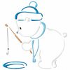 Outline Winter Animals 10 Machine Embroidery Designs - Image 6