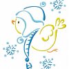 Outline Winter Animals 10 Machine Embroidery Designs - Image 7