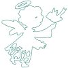 Silhouette Christmas for kids 10 Machine Embroidery Designs - Image 14