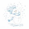 Snowmen Color Sketches 10 Machine Embroidery Designs - Image 4