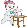 Snowman Sewing Helper 10 Machine Embroidery Designs - Image 7