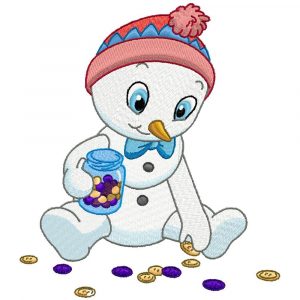 Snowman Sewing Helper 10 Machine Embroidery Designs