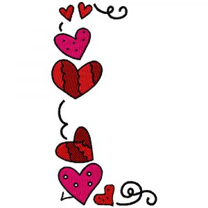 Valentine Borders 10 Machine Embroidery Designs