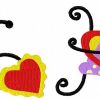 Alphabet Heart Font 30 Machine Embroidery Designs - Image 5