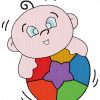 Boy Babies 10 Embroidery Designs - Image 9